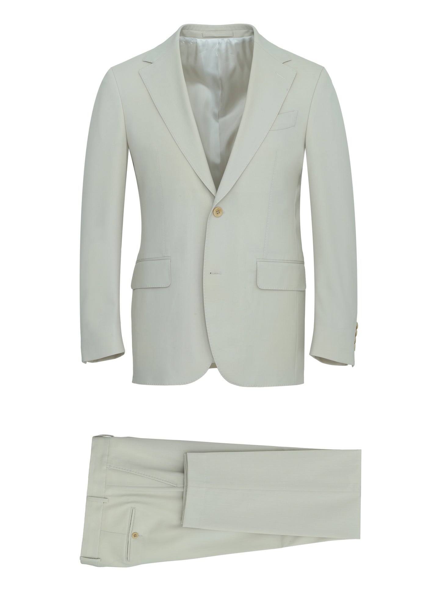 Santorini Tailored Fit Cream Suit