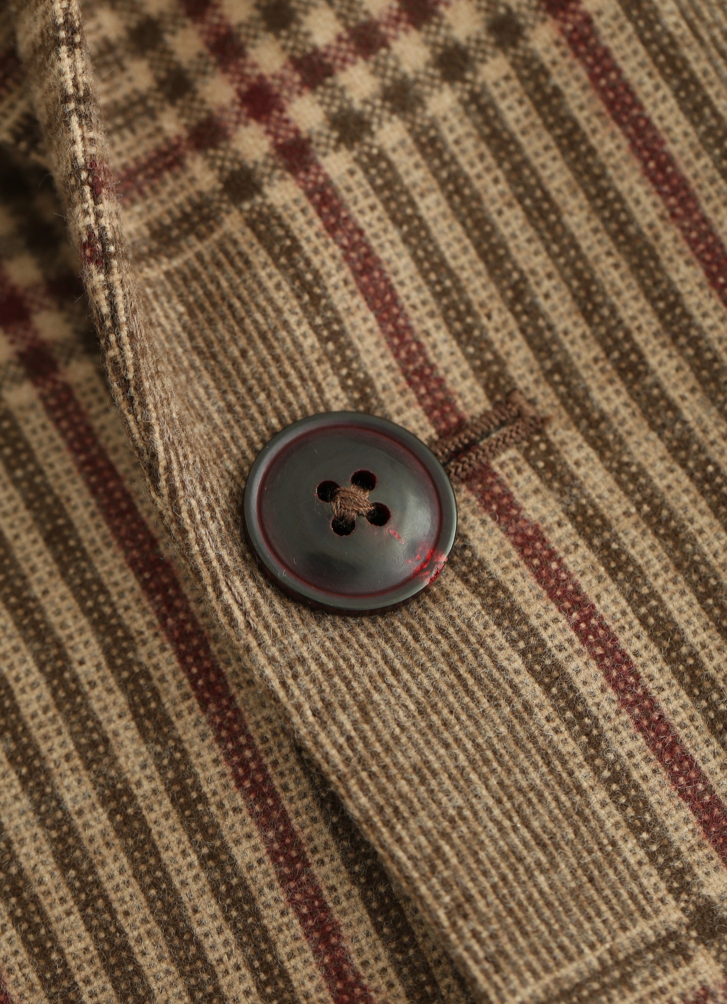 Ermenegildo Zegna Brown Check Cashmere Blazer