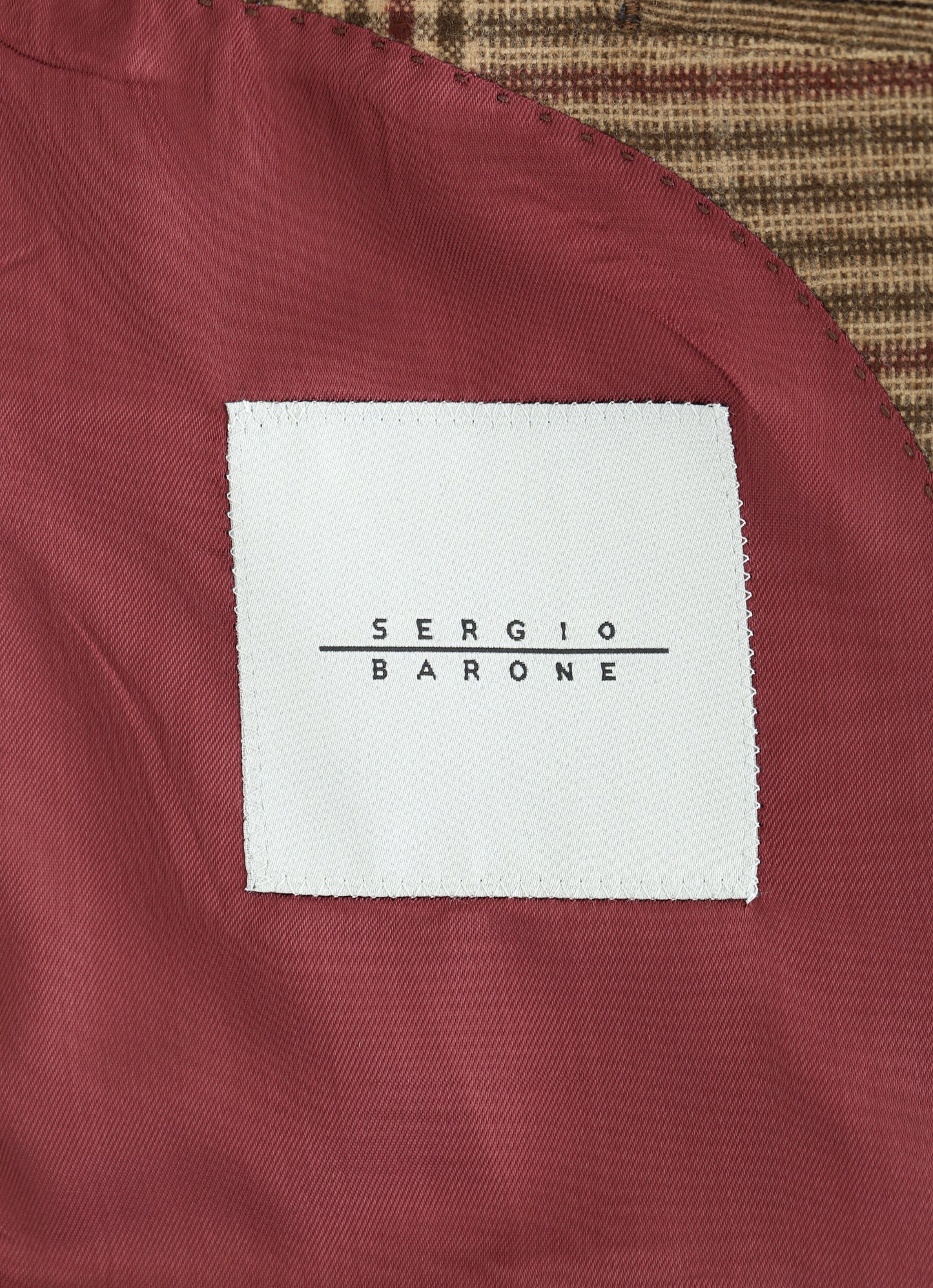 Ermenegildo Zegna Brown Check Cashmere Blazer
