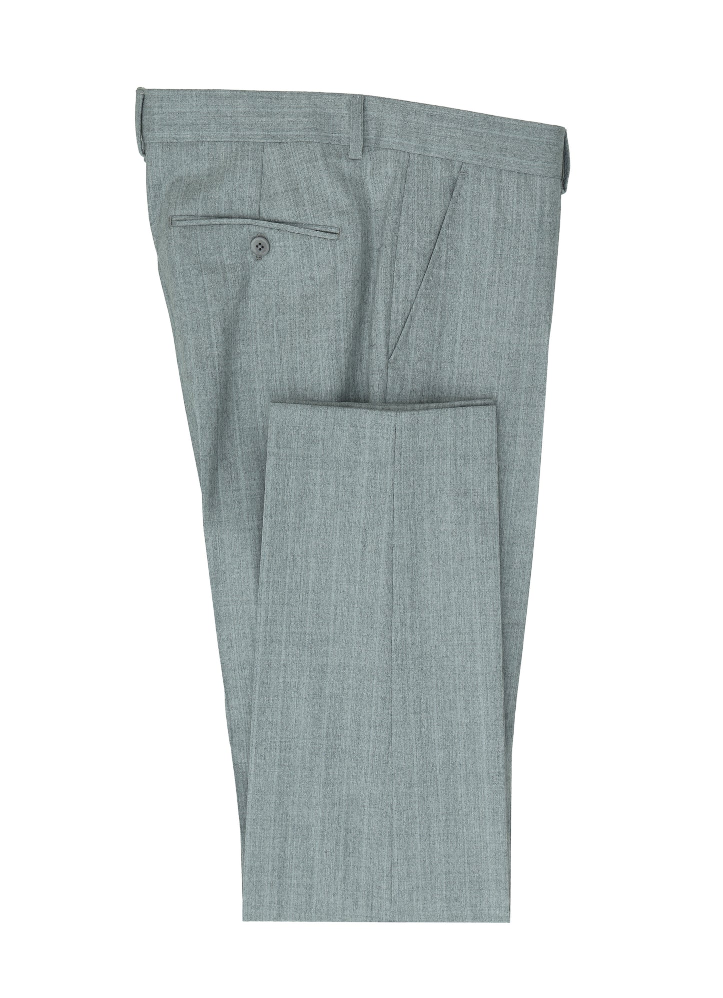 Cerruti Light Grey Flannel %100 Wool Suit