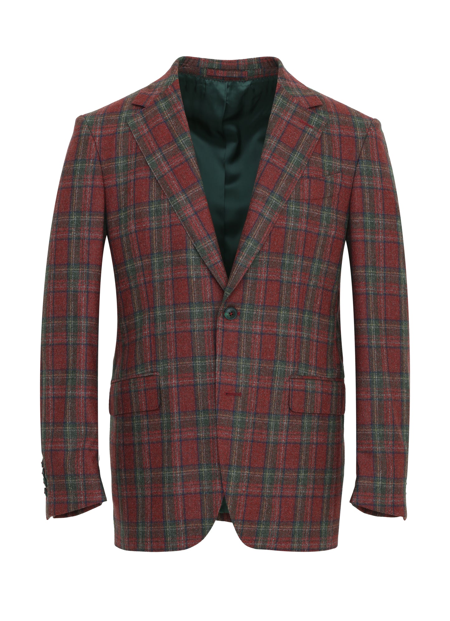 Cerruti Red Check Blazer %100 Wool