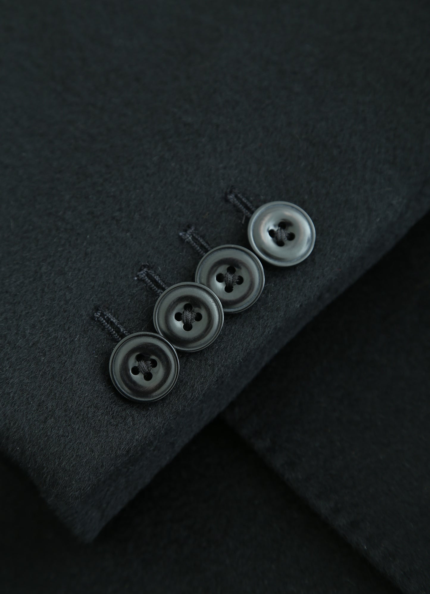 Tolave Siena 04 - Black Italian Cashmere Overcoat