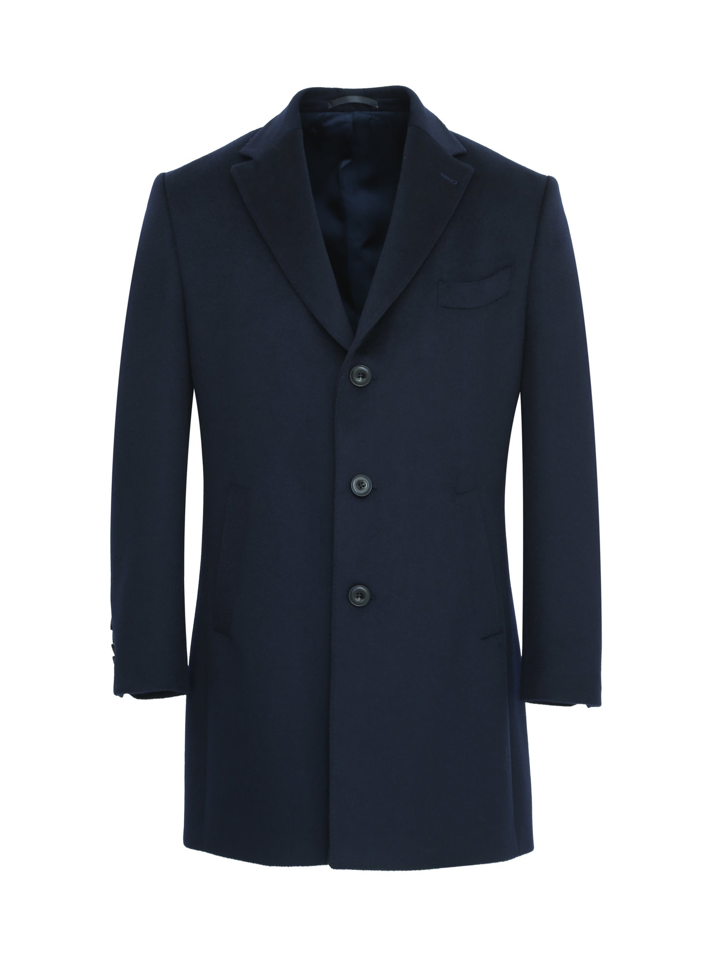 Tolave Siena 03 - Navy Italian Cashmere Overcoat