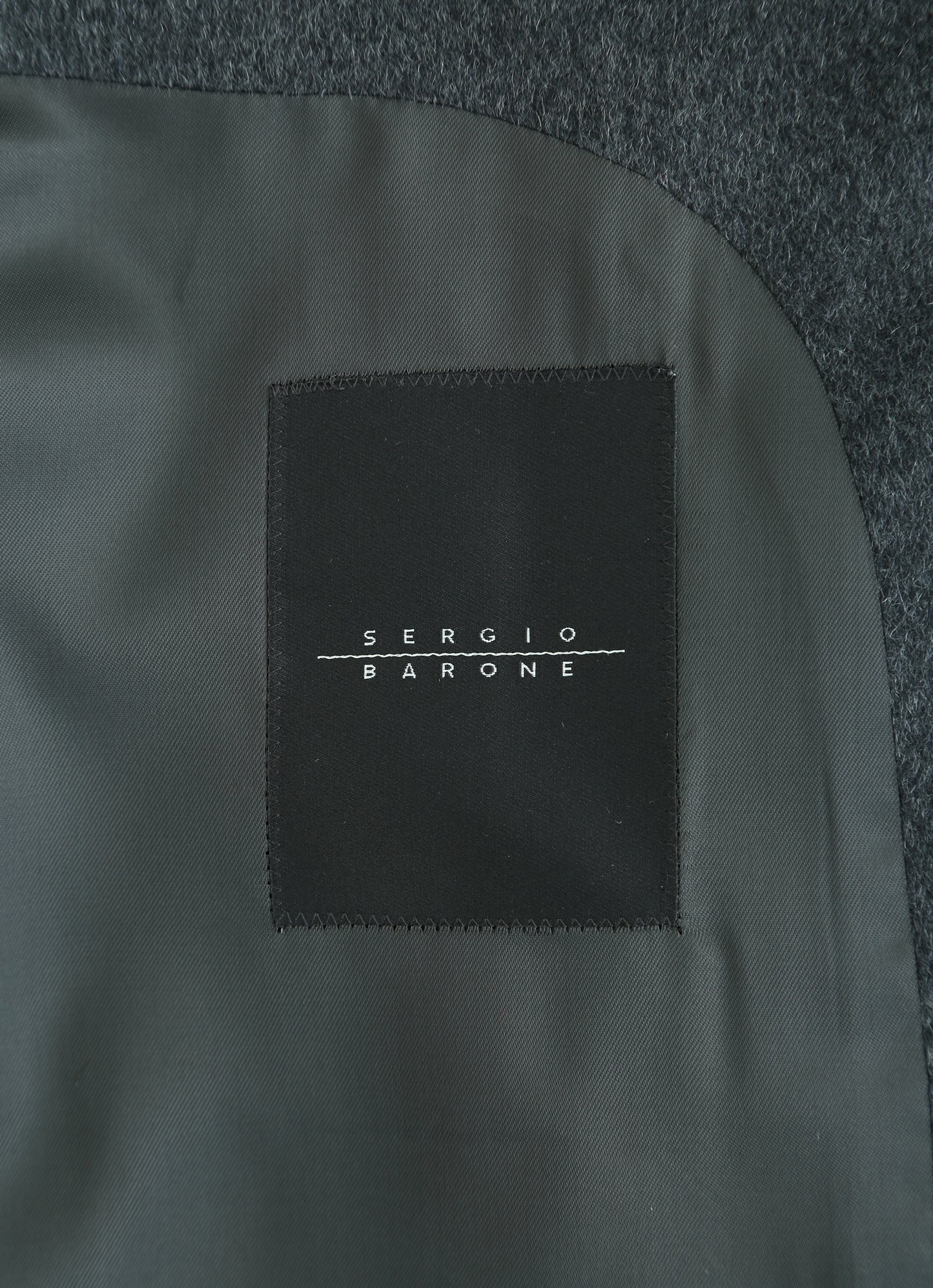 Charcoal Italian Cashmere Overcoat - Tolave Siena 02