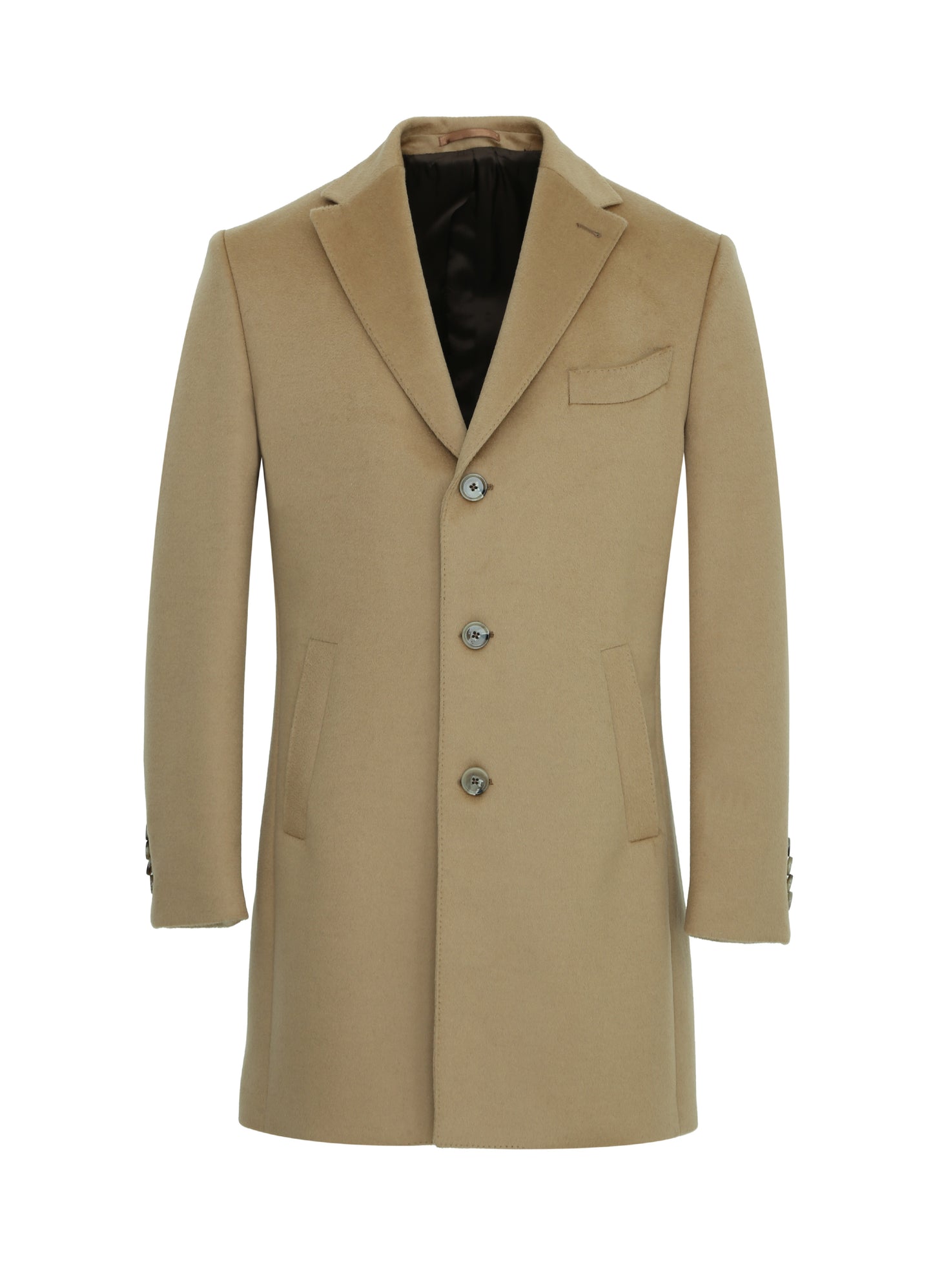 Tolave Siena 01 - Camel Italian Cashmere Overcoat