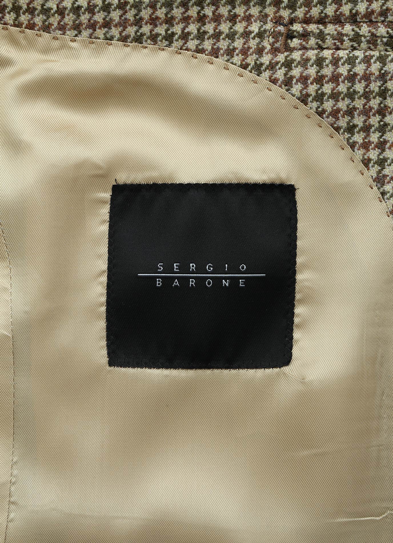 Brown Houndstooth Tweed Blazer – 100% Italian Wool, Tailored Fit