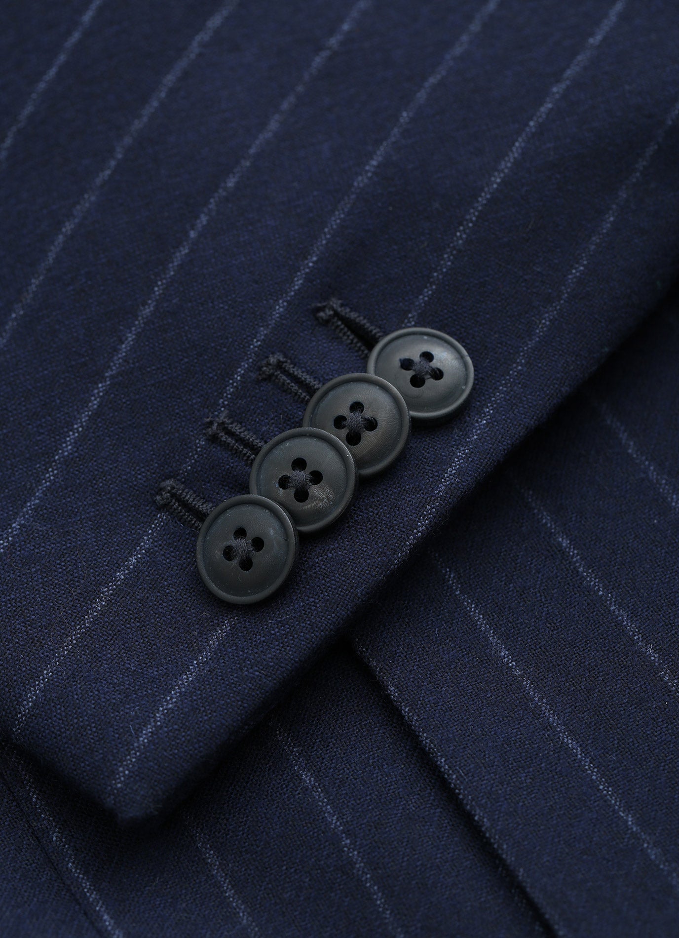 Lecco Cashmere Navy Pinstripe DB Suit – Italian Fabric | Tailored Fit