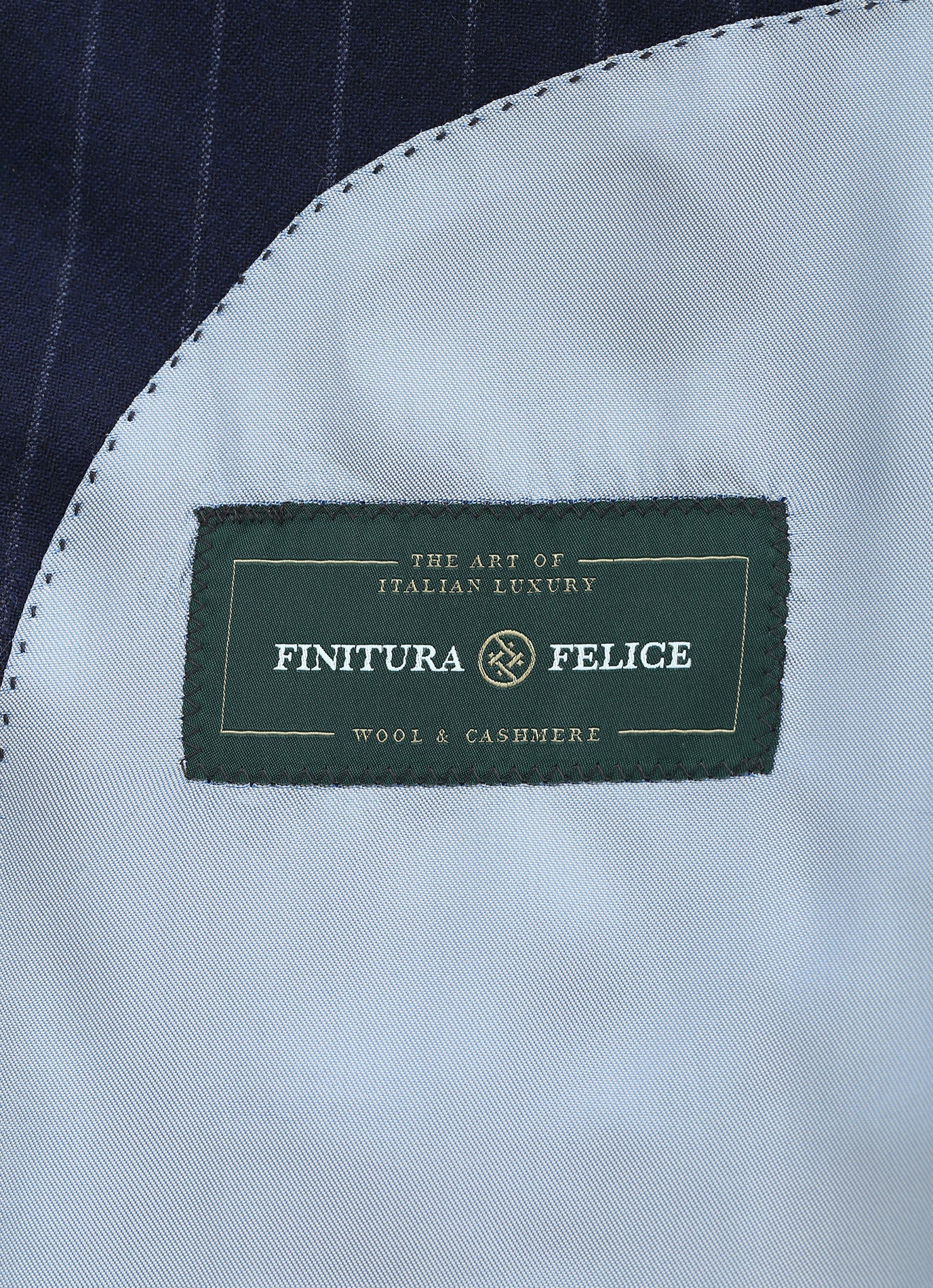 Lecco Cashmere Navy Pinstripe DB Suit – Italian Fabric | Tailored Fit