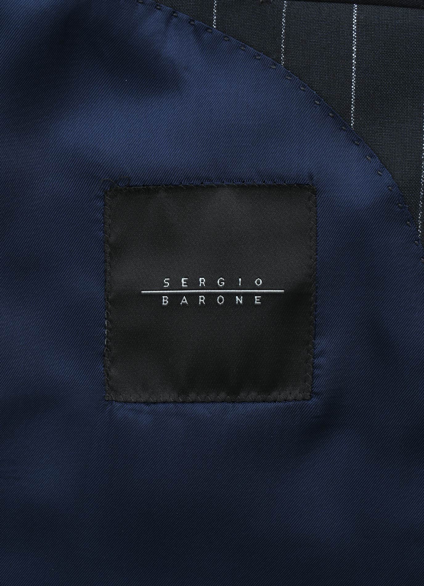 London Dark Navy Pinstripe Double-Breasted Suit – Italian Tailored Fit