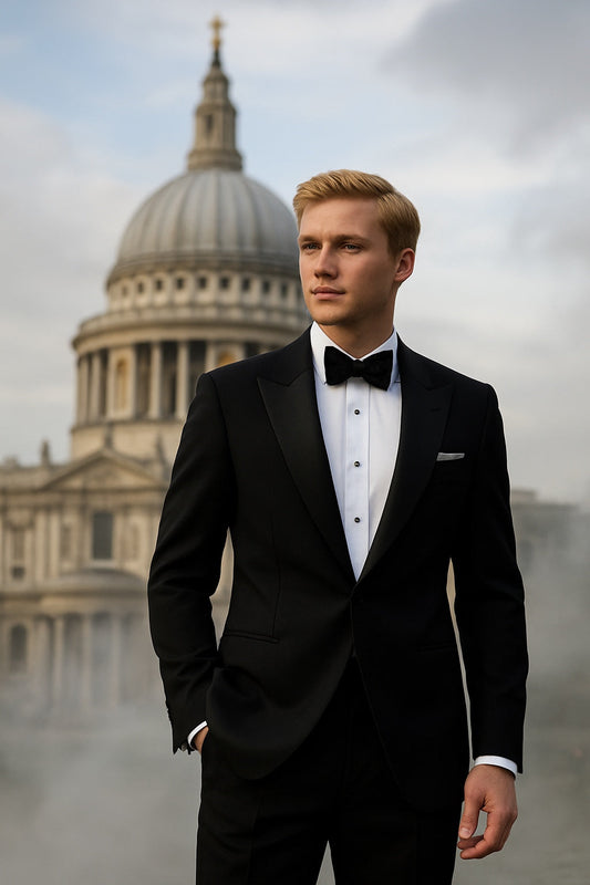 City of London Black Tie Suits Guide: Dinner Jackets with Peak Lapel vs. Shawl Lapel Explained