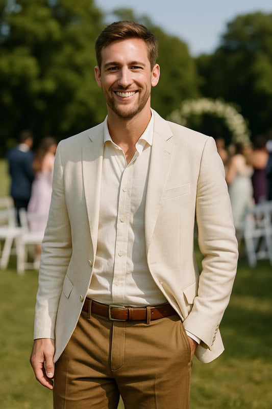 Summer Wedding Style: Embracing Linen and Light Tones Under the Sun