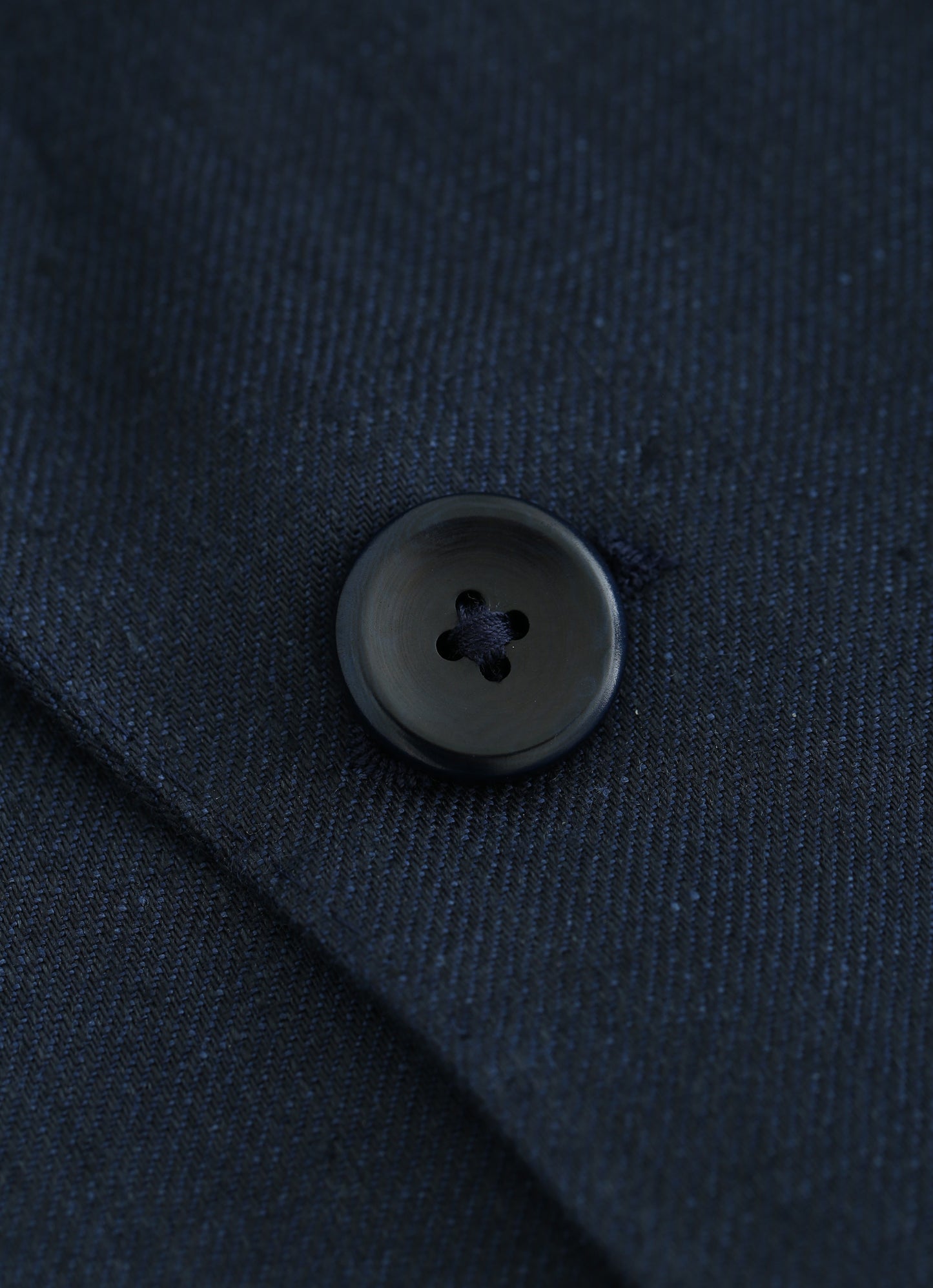 Napoli Peak Lapel Navy Linen Blazer