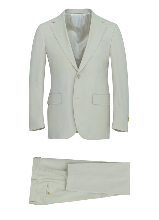 Santorini Tailored Fit Cream Suit