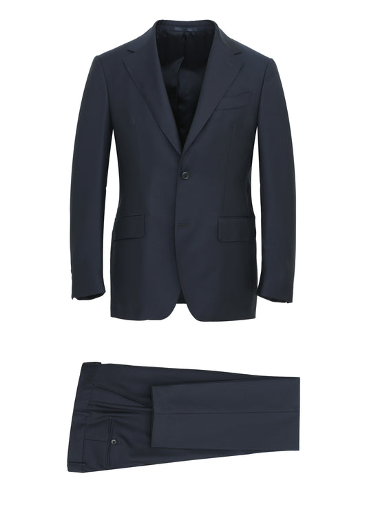 %100 Wool Italian Finitura Felice Dark Navy Suit