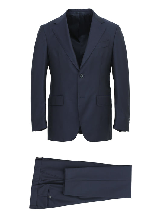 %100 Wool Italian Finitura Felice Navy Suit