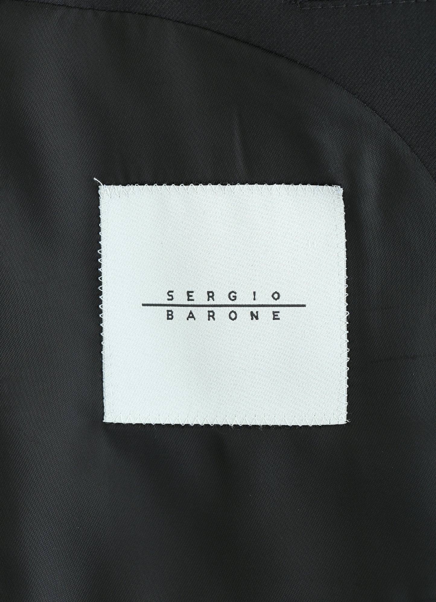 %100 Wool Italian Finitura Felice Black Suit
