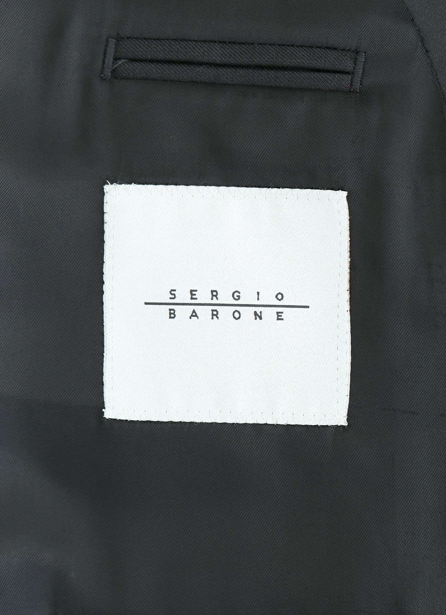 Finitura Felice Peak Lapel Black Dinner Suit %100 Wool