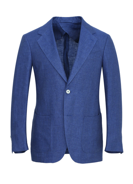 Solbiati Italian Linen Sax Blue Blazer