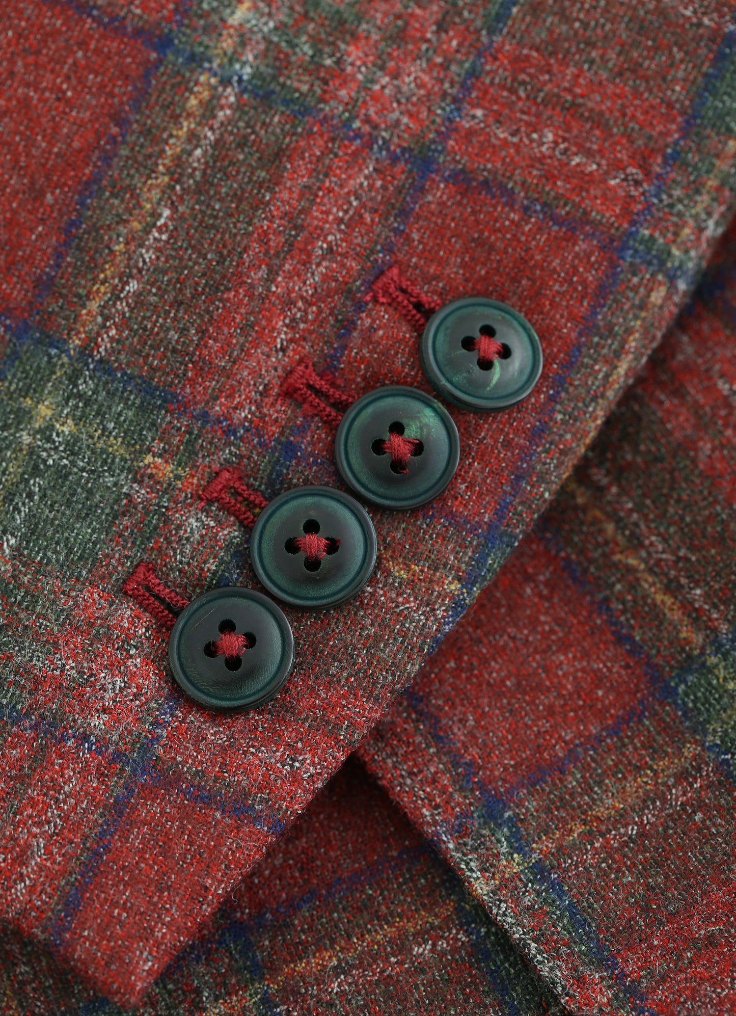 Cerruti Red Check Blazer %100 Wool