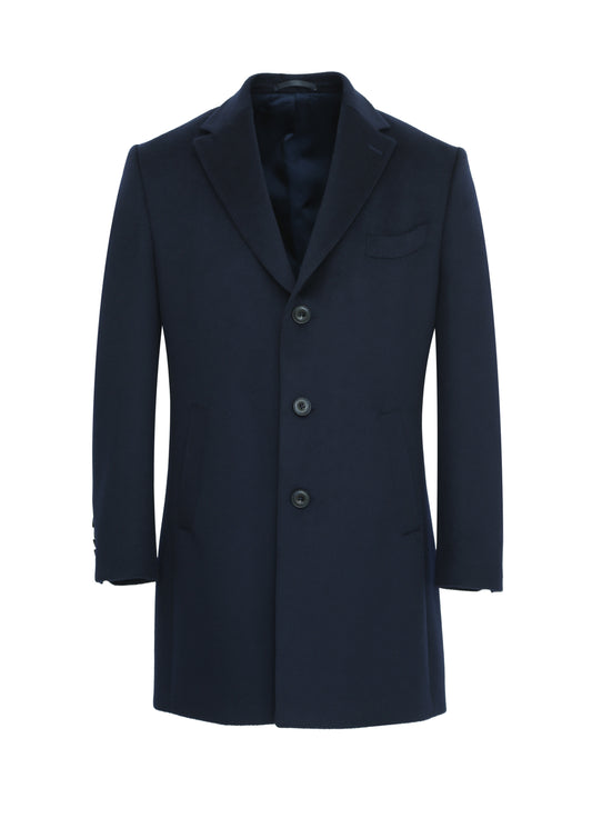 Tolave Siena 03 - Navy Italian Cashmere Overcoat