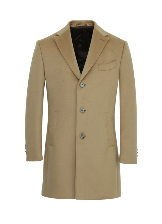 Tolave Siena 01 - Camel Italian Cashmere Overcoat