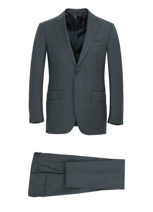 Vitale Barberis - Charcoal Flannel Suit %100 Wool