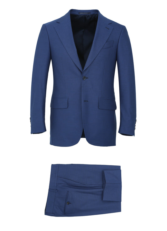 City Pulgar Birdseye Blue Suit