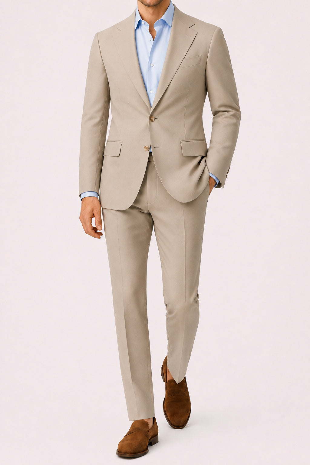 Bond Latte Suit - Italian Tailored Fit