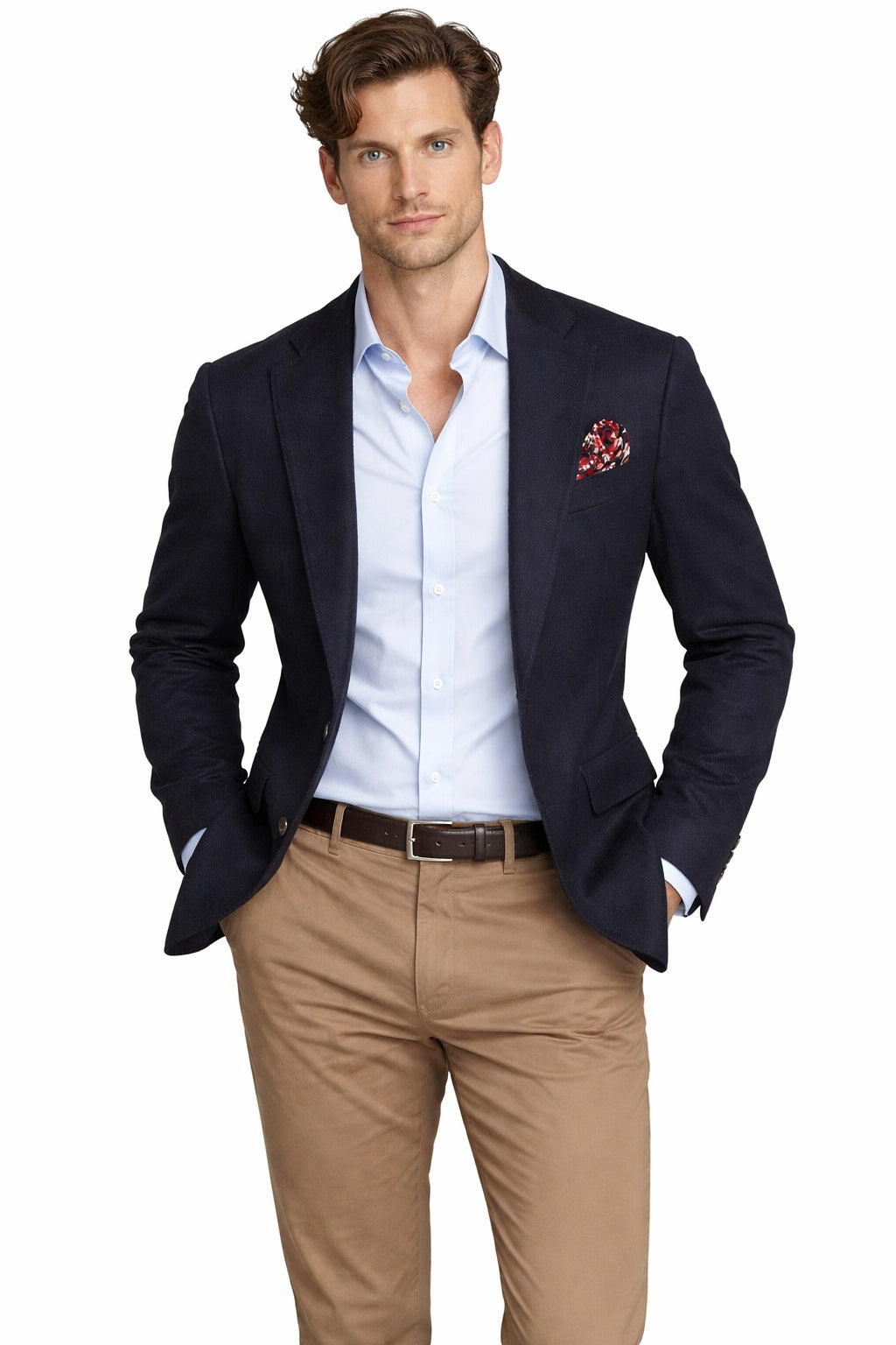 Italian cashmere navy blazer london