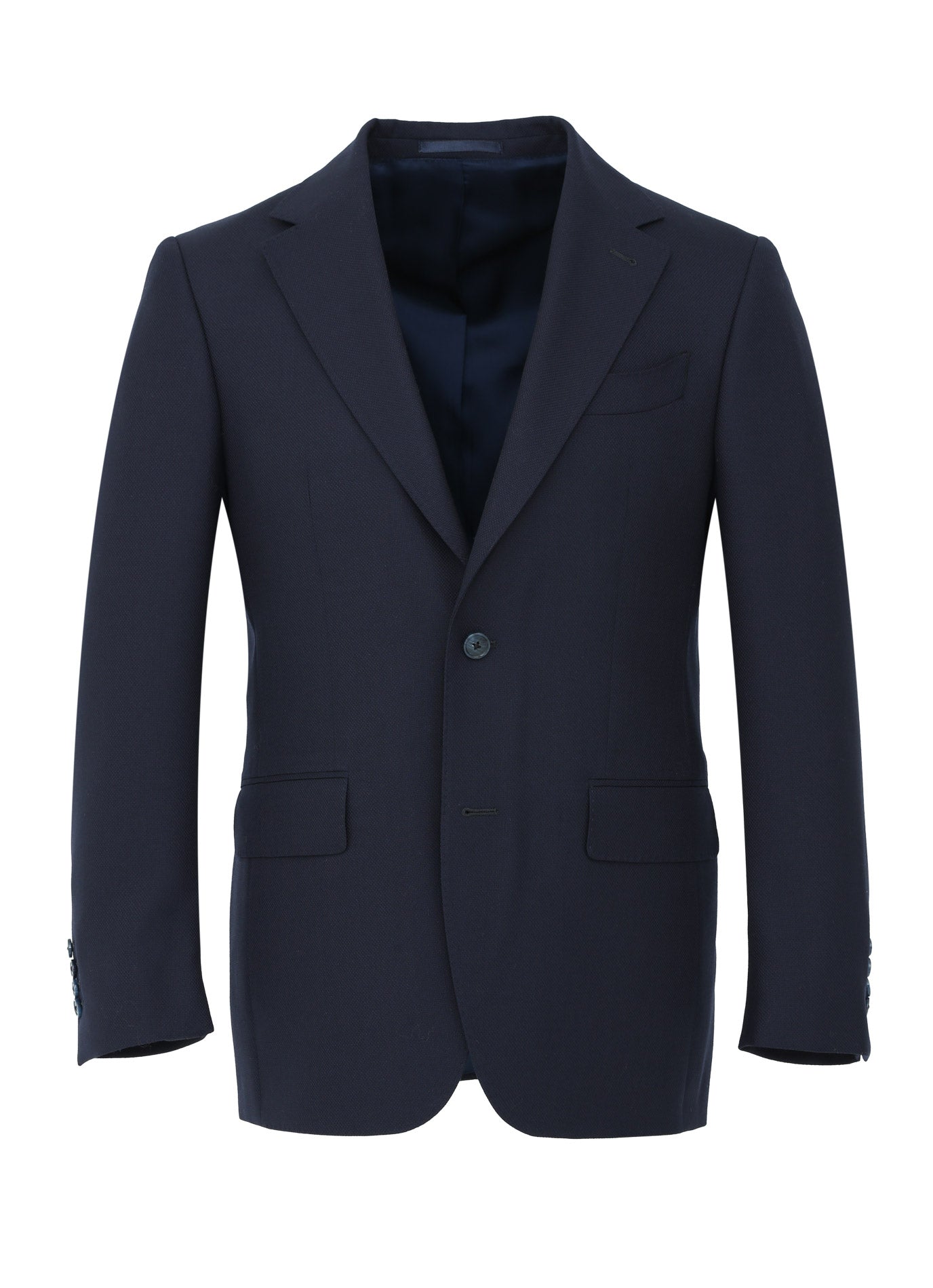Marzotto Tessuto Navy 100% Italian Wool Blazer – Tailored Fit