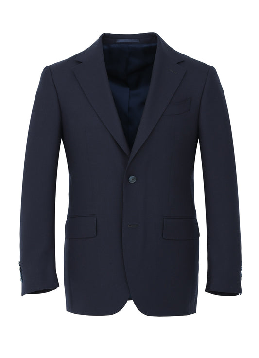 Marzotto Tessuto Navy 100% Italian Wool Blazer – Tailored Fit
