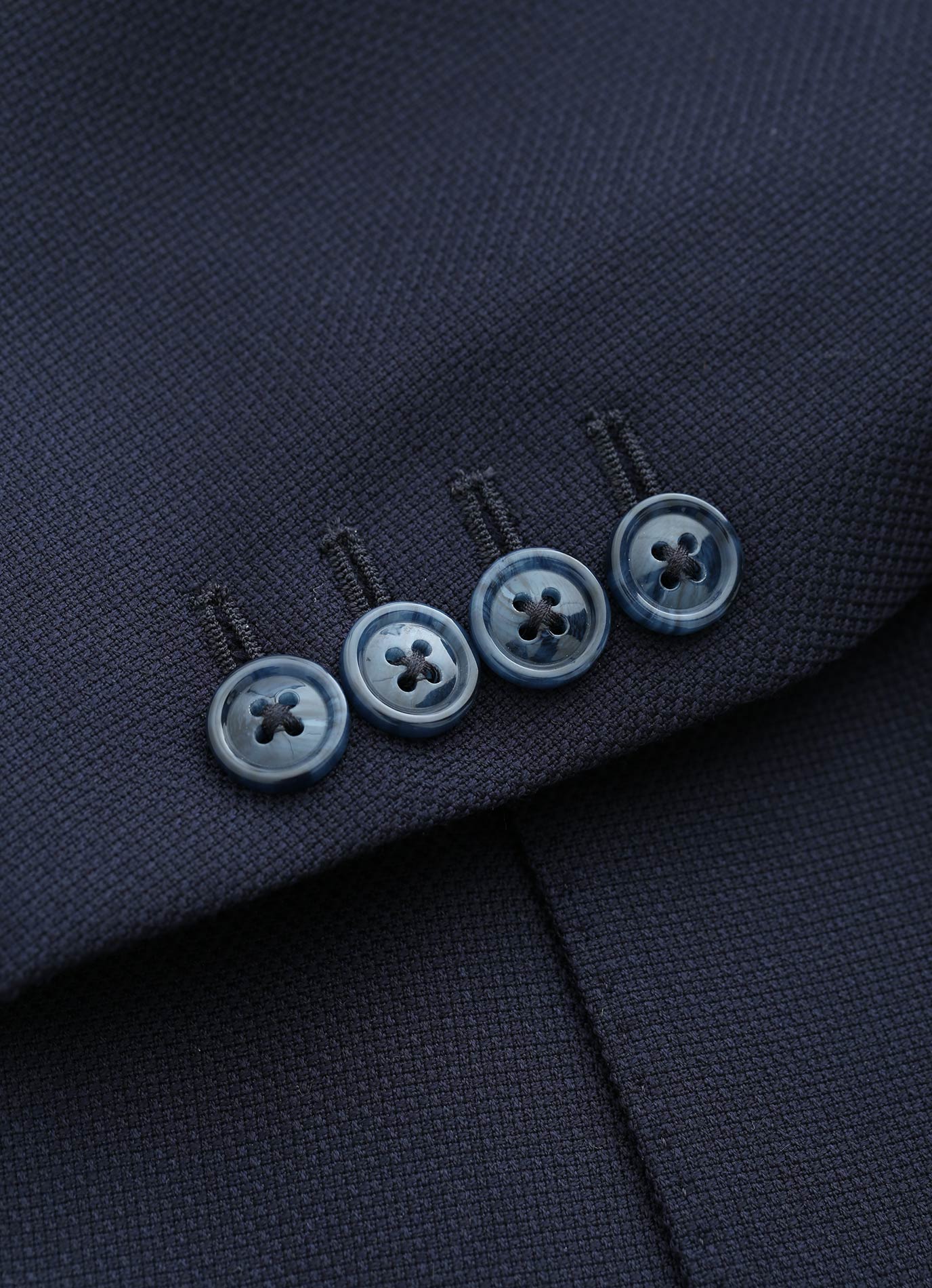 Marzotto Tessuto Navy 100% Italian Wool Blazer – Tailored Fit