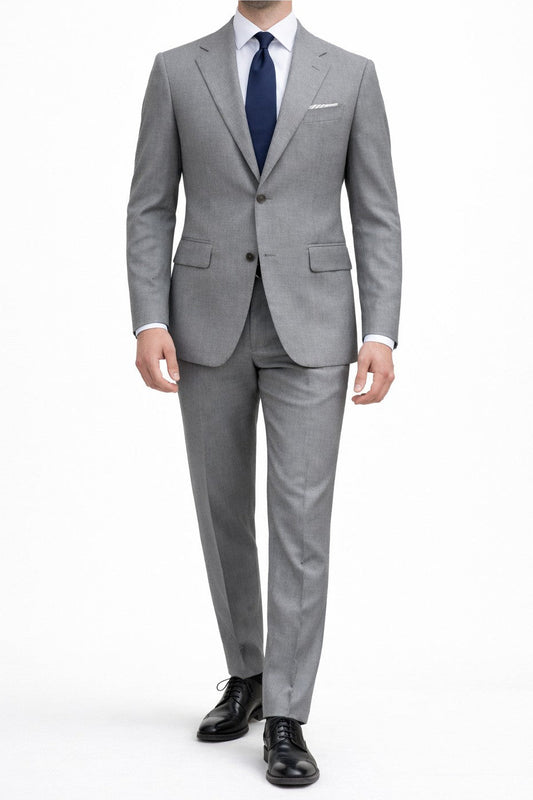 Reda 110s wool italian light grey suit