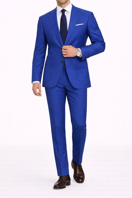 Royal Blue italian wool suit