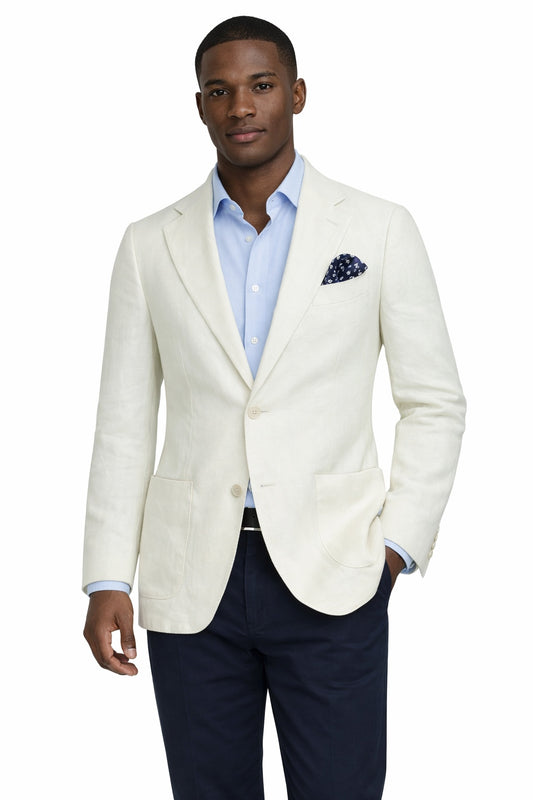 Solbiati Summer White Linen Blazer