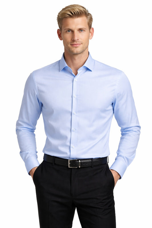 Monti Blue Shirts – Premium Italian Cotton Fabric