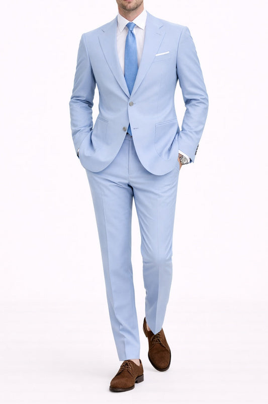 light blue suit ice blue tropical wool suit for summer wedding