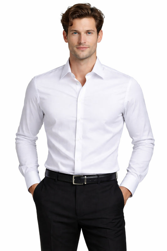 Monti White Shirt | Premium Italian Cotton Fabric